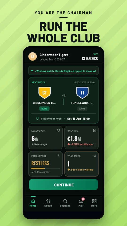 Run the whole club: the dashboard