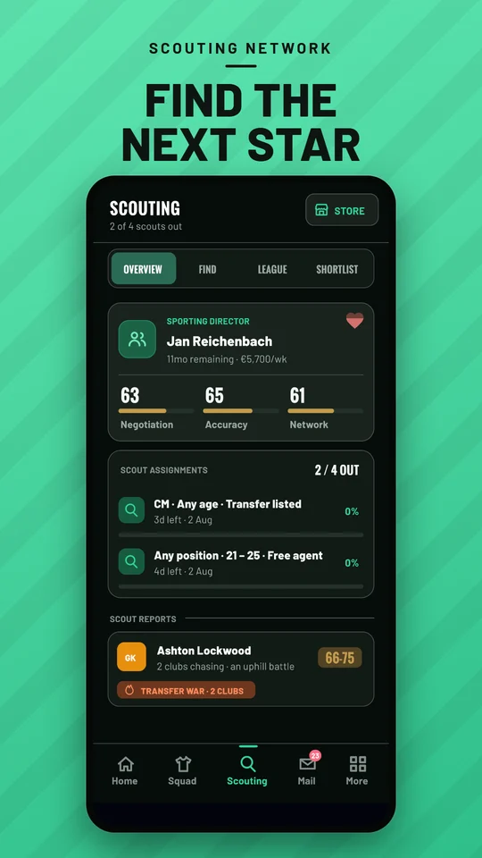 Find the next star: scouting